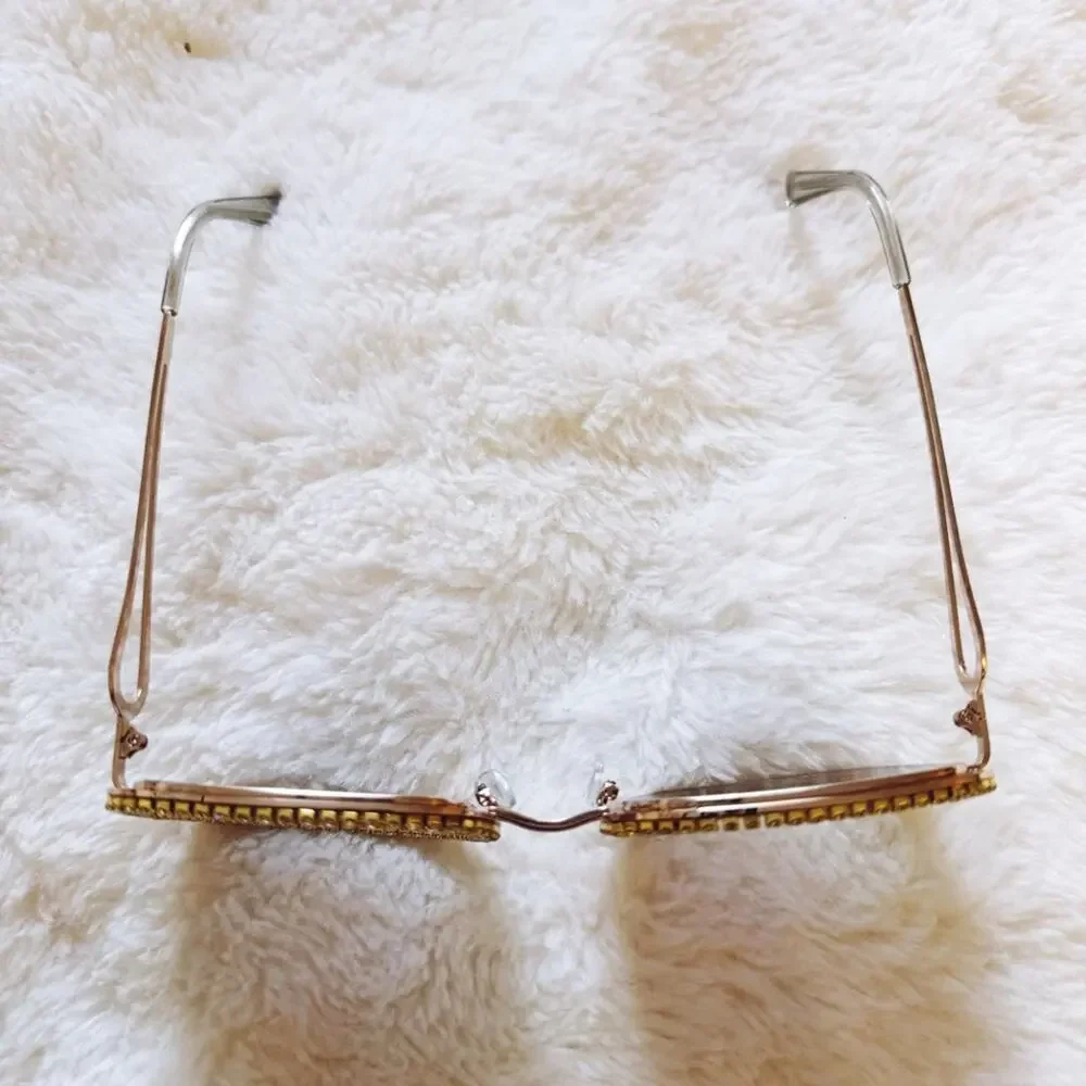 Avelina Black & Blue Crystal Embellished Sunglasses - Picture 6 of 10